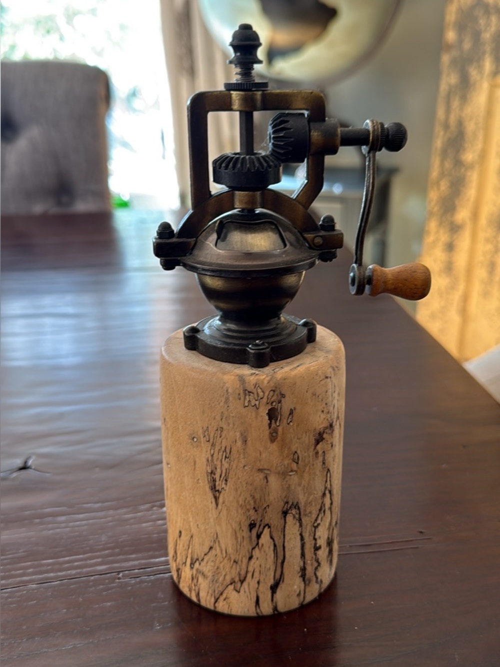 Handmade Wooden Pepper Grinder